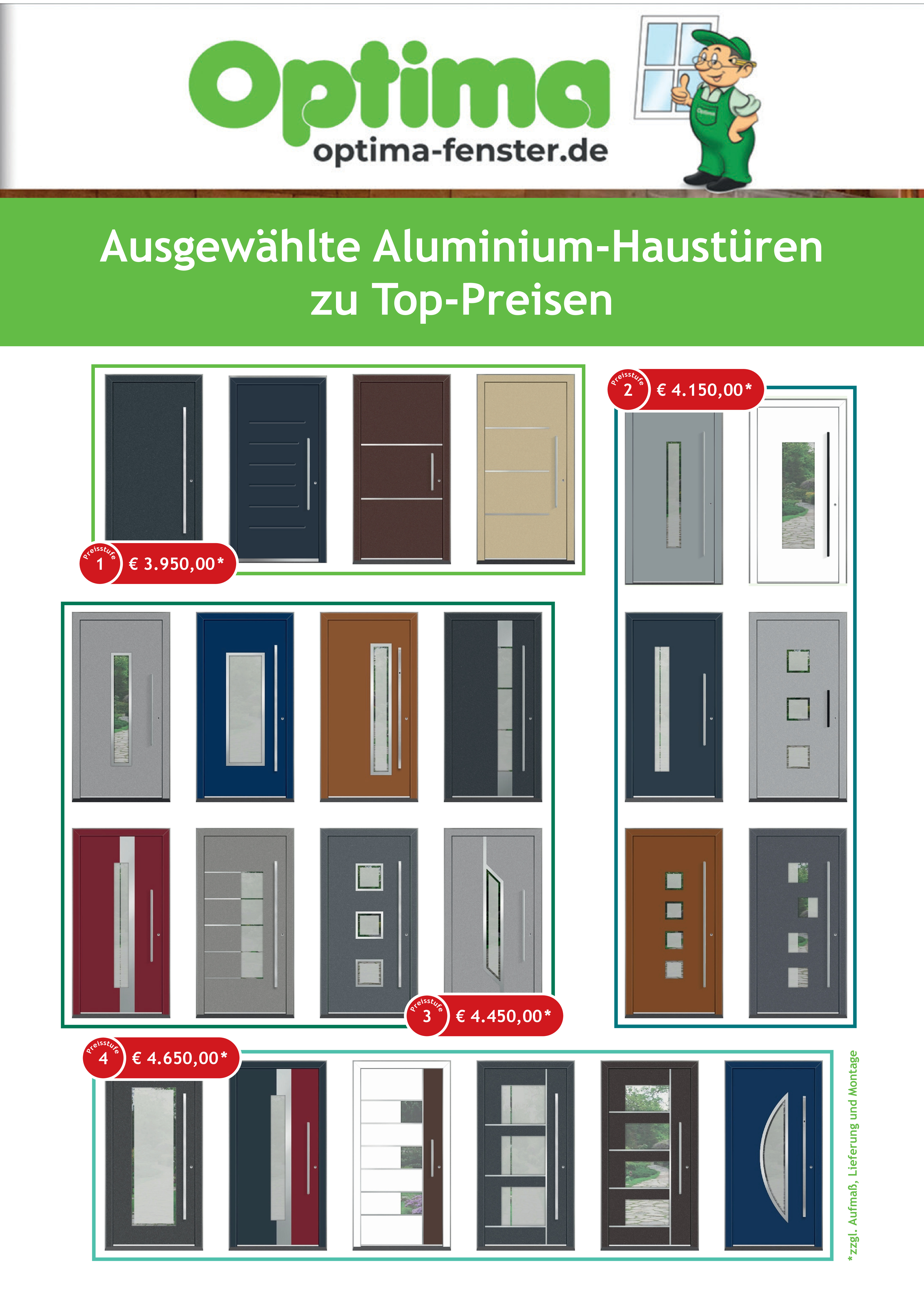 PaX Aluminium-Haustüren Aktion Plakat Vorschaubild von Dokument: PaX Aluminium-Haustüren Aktion Plakat